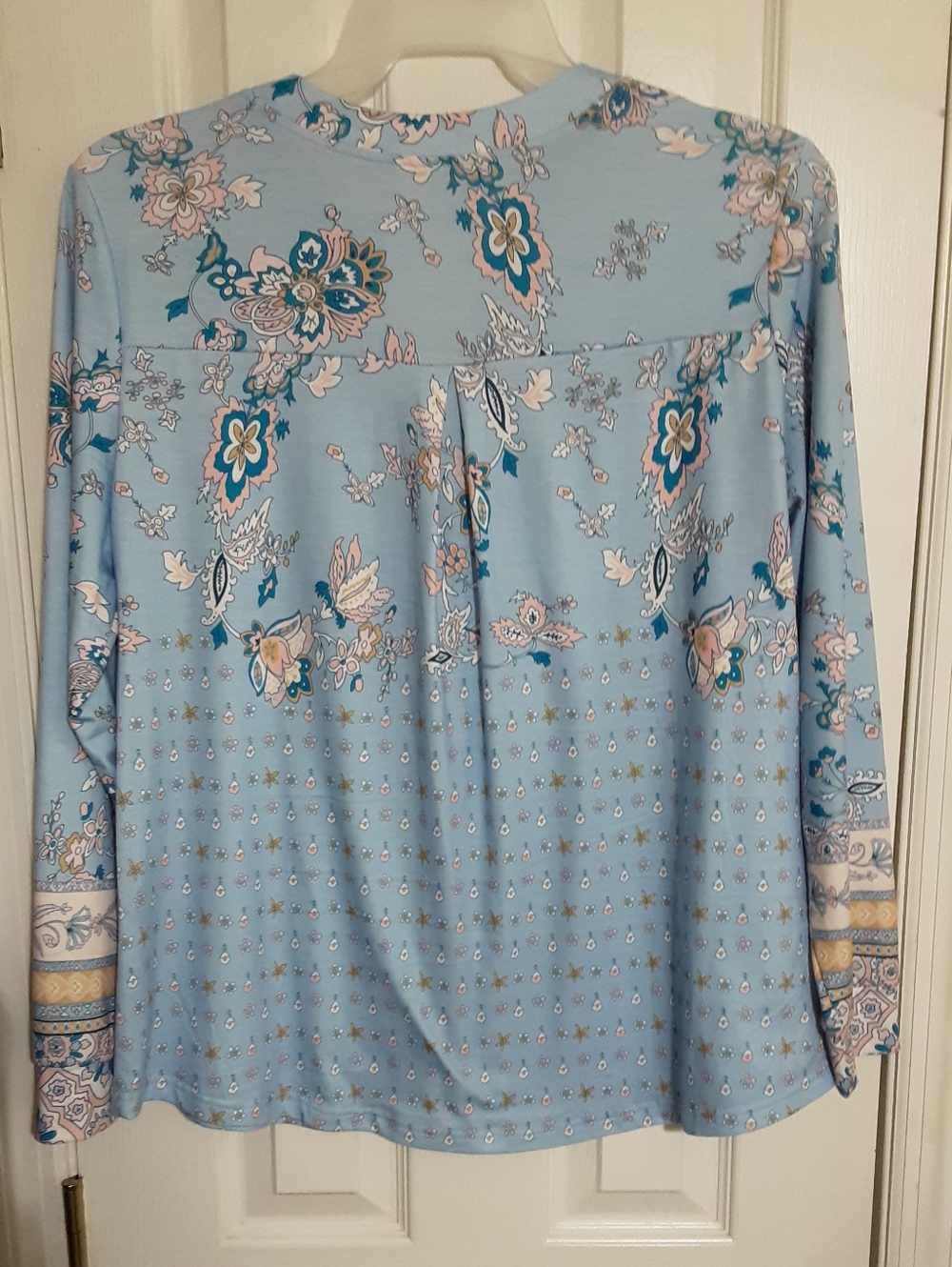 Micoson Light Blue Long Sleeve Tunic - Picture 2 of 3